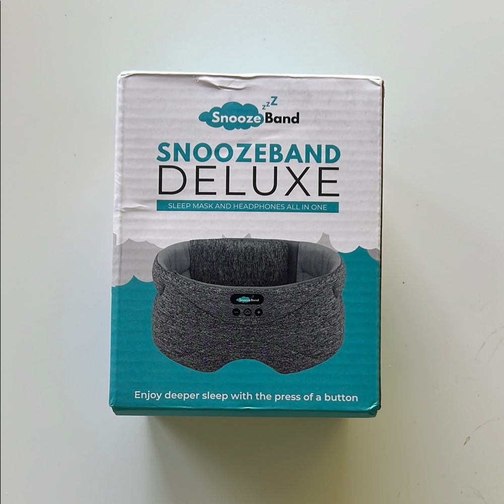 SnoozeBand Deluxe Sleep Mask with Bluetooth Headphones